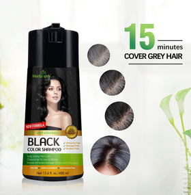 Herbishh lather texture on hair showing smooth coverage benefit