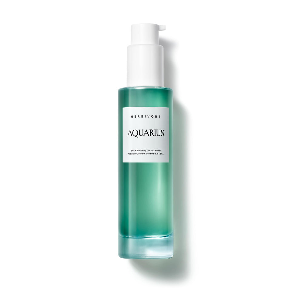 HERBIVORE front packaging showing 100 mL bottle and label, clear benefit: travel-friendly clarity