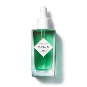 HERBIVORE bottle front view showing calming facial oil and packaging benefit