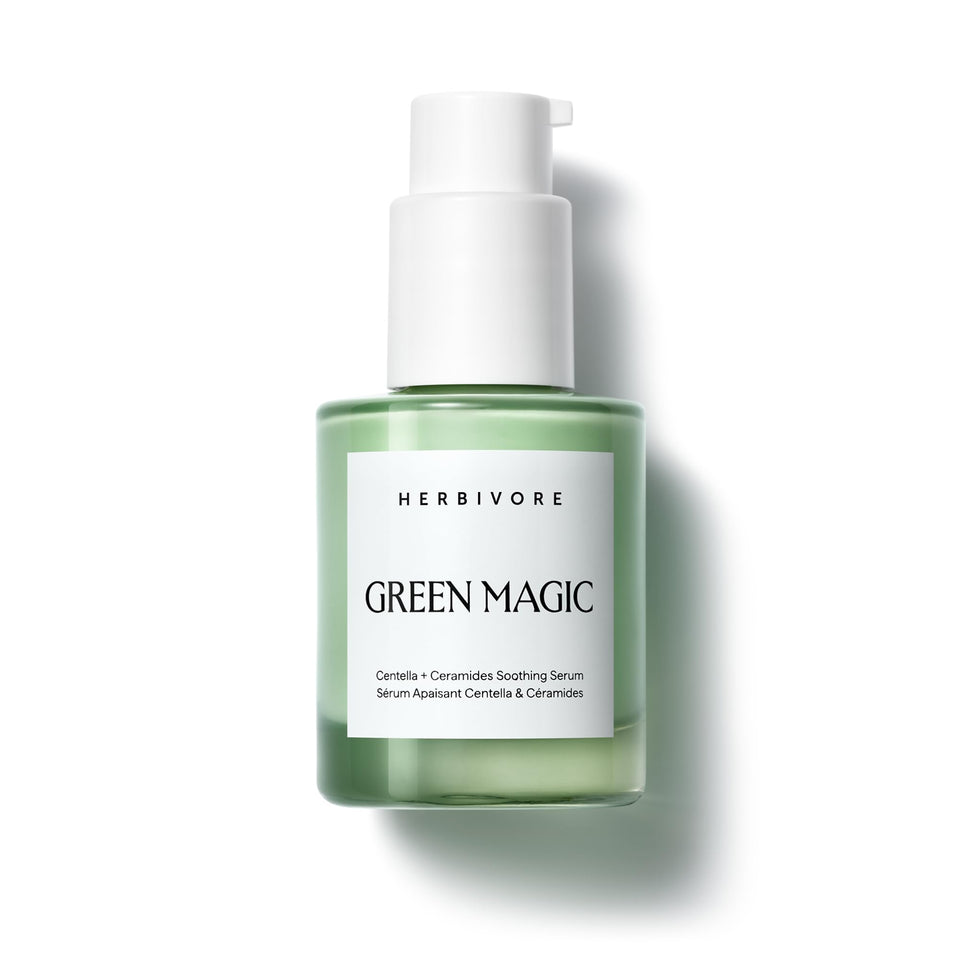 HERBIVORE front bottle shot showing compact 30mL and calming design benefit