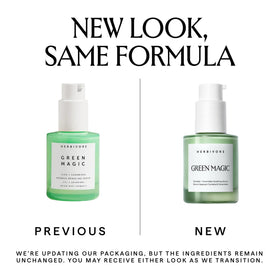 HERBIVORE pump dispensing serum texture that absorbs quickly and soothes skin