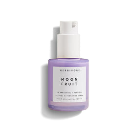 HERBIVORE front packaging of Moon Fruit serum shows bottle and brand for clear identification