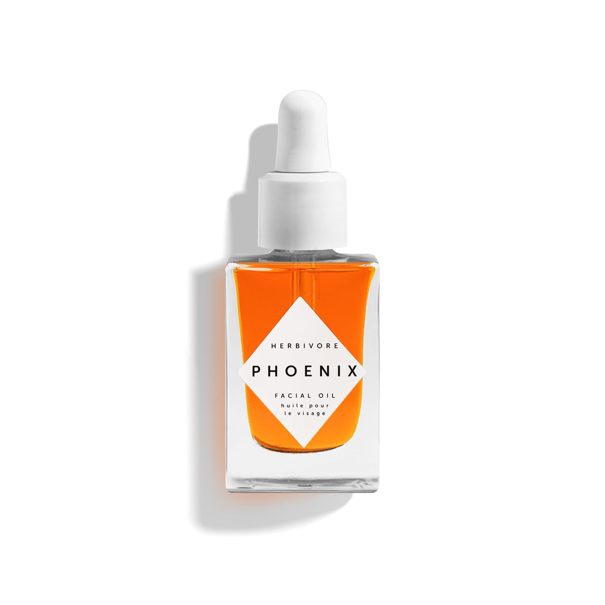 HERBIVORE Phoenix front packaging showing bottle and label, highlights clean formulation