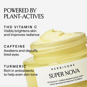 HERBIVORE close-up of Super Nova creamy texture highlighting smooth absorbent formula and hydration