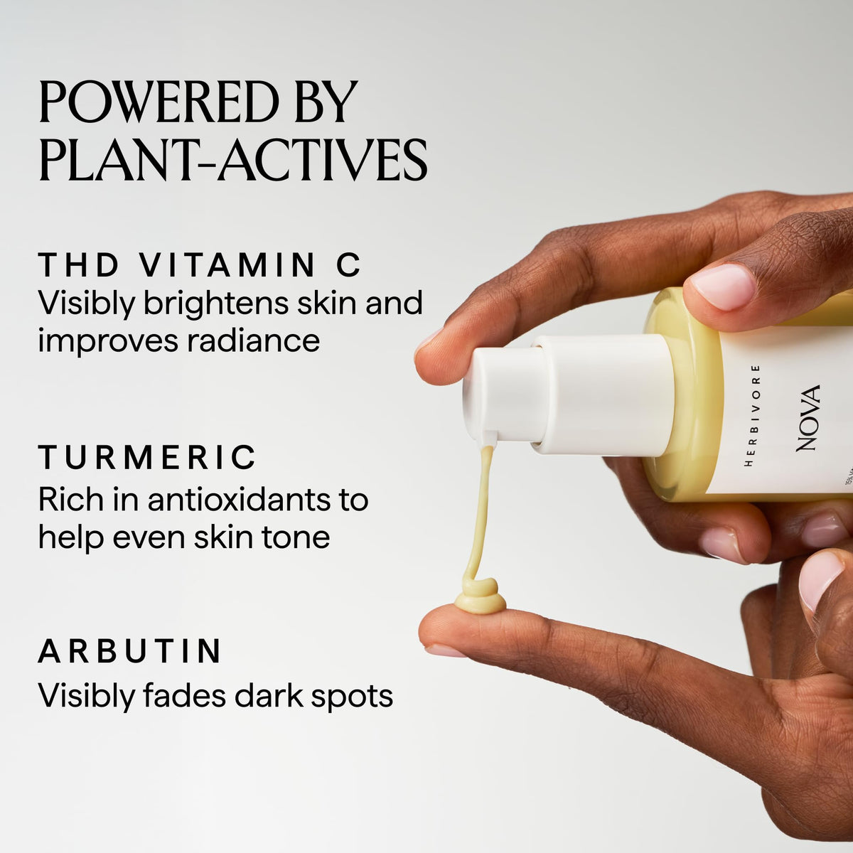 HERBIVORE turmeric root close-up highlighting natural brightening ingredient benefit