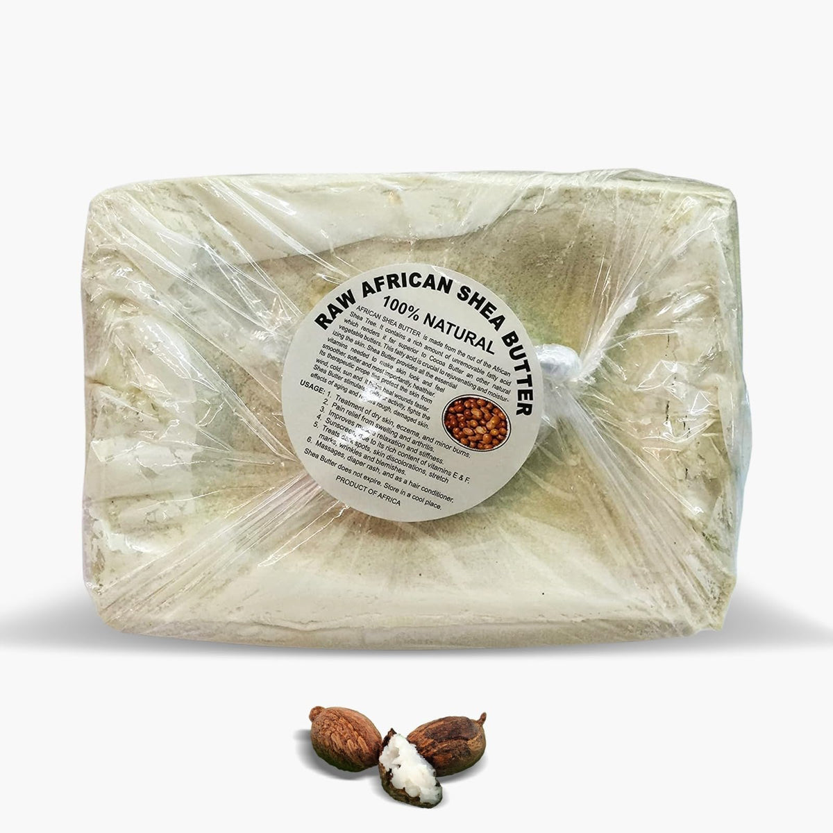 HERBOGANIC ivory pail front view showing bulk 5 lb supply and natural packaging benefit