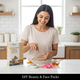 Herbs Botanica powder beside hand to show 227g scale and portioning benefit
