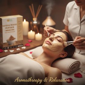 Herbs Botanica applied tilak on forehead for ceremonial use benefit