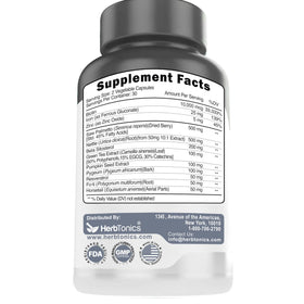 Graphic of nutrient chart highlighting Herbtonics ingredient balance