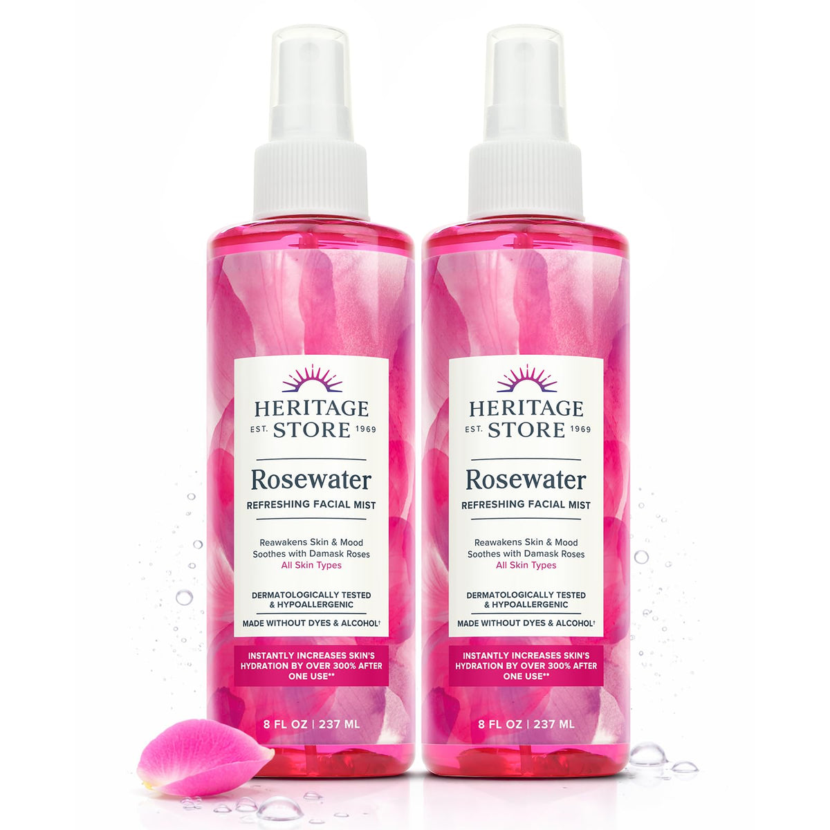 HERITAGE STORE front packaging showing two 8oz bottles and brand clarity