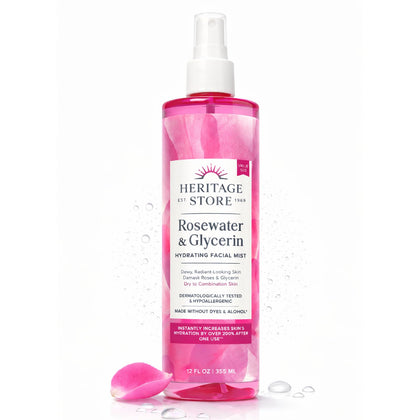 HERITAGE STORE bottle front packaging showing label and size benefit hydration