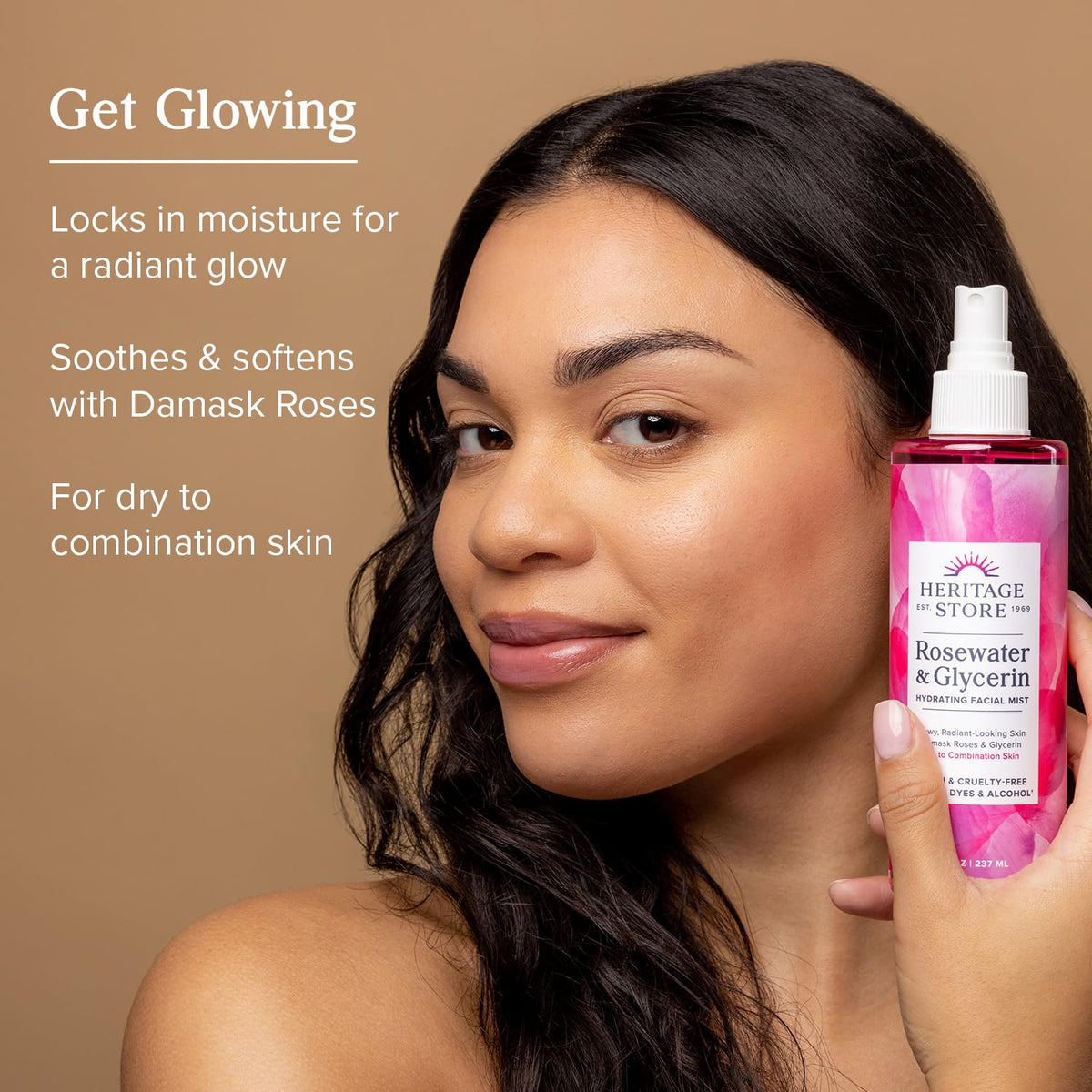 HERITAGE STORE mist nozzle close-up produces fine spray for even coverage