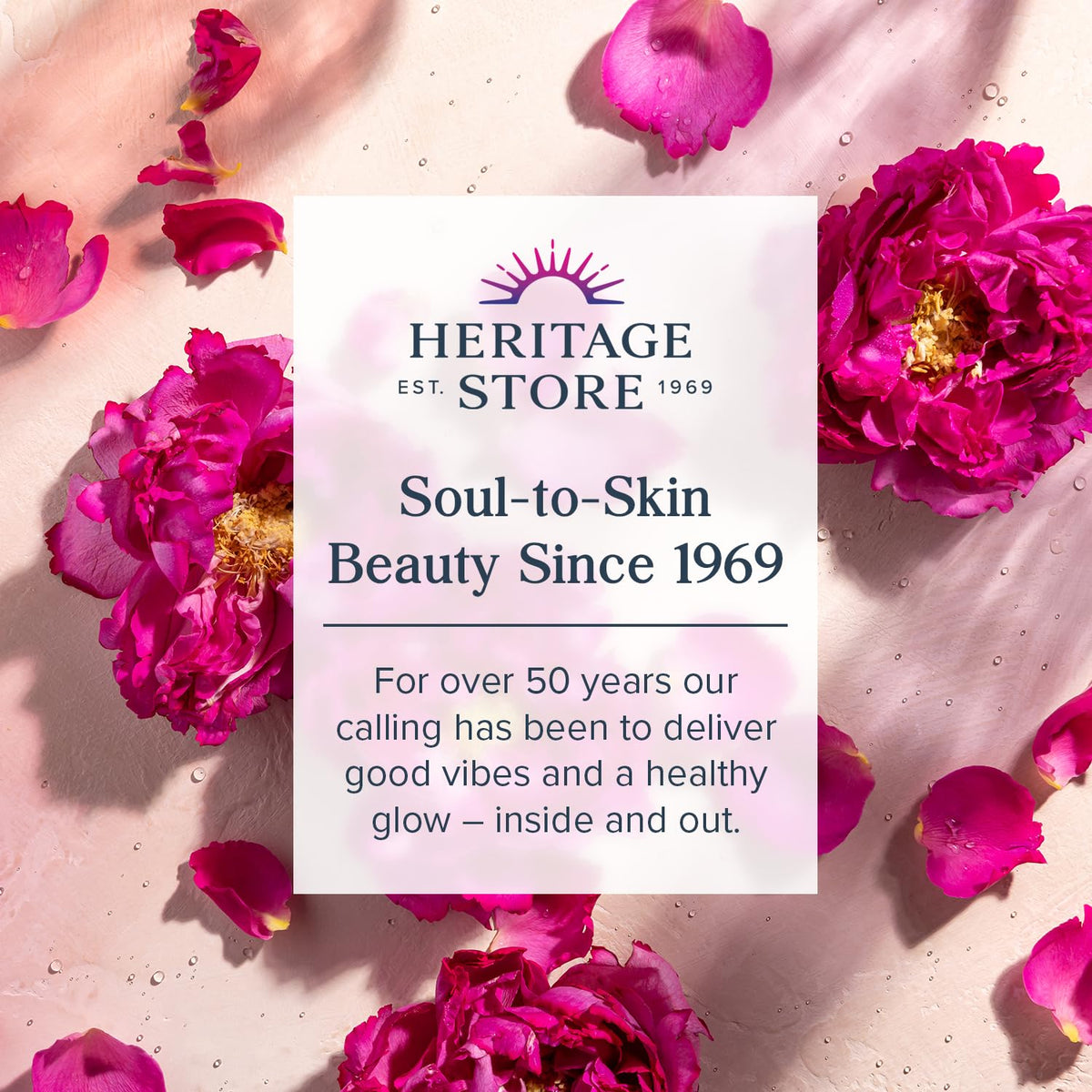 HERITAGE STORE applying moisturizer to face for immediate hydration and comfort