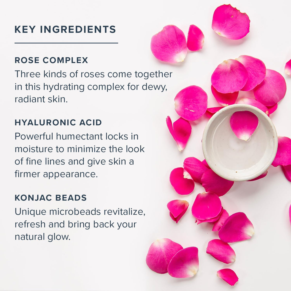 HERITAGE STORE konjac microbeads detail showing gentle skin revitalization
