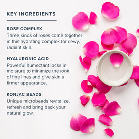 HERITAGE STORE konjac microbeads detail showing gentle skin revitalization