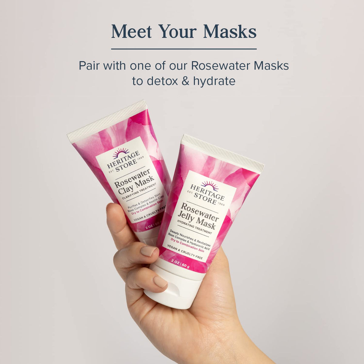 HERITAGE STORE serum on bathroom vanity showing daily routine convenience and aesthetic