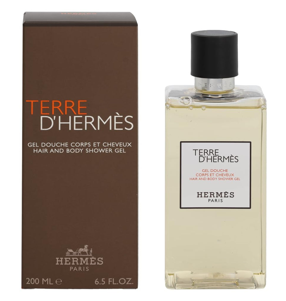 Hermès Terre d'Hermès front bottle showcasing elegant label and premium grooming