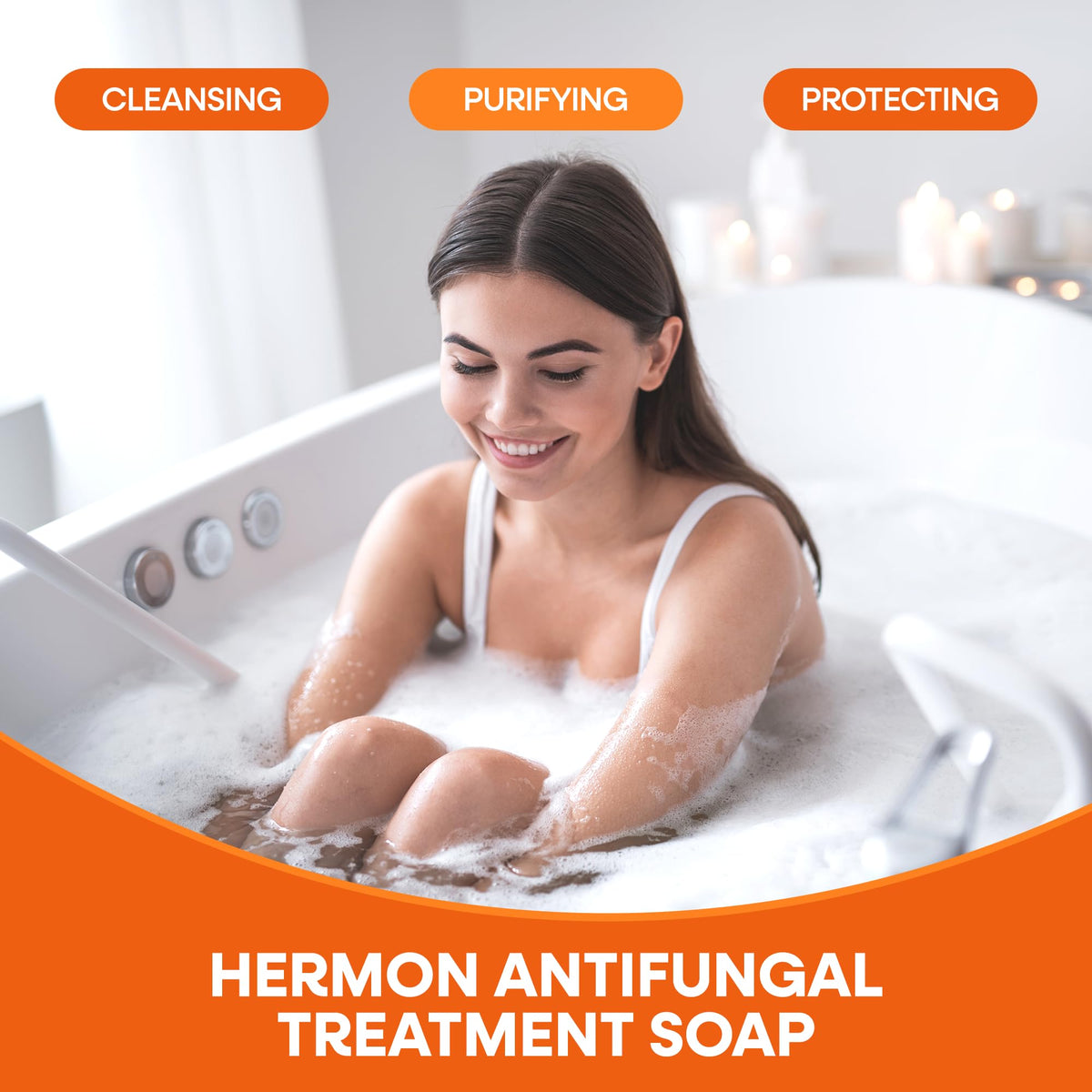 Hermon soap placed in gym bag to keep skin fresh after workouts