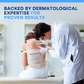 Hermon applying soap to chest area demonstrating targeted cleansing use