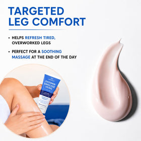 Hermon before and after comparison showing improved-looking leg skin benefit