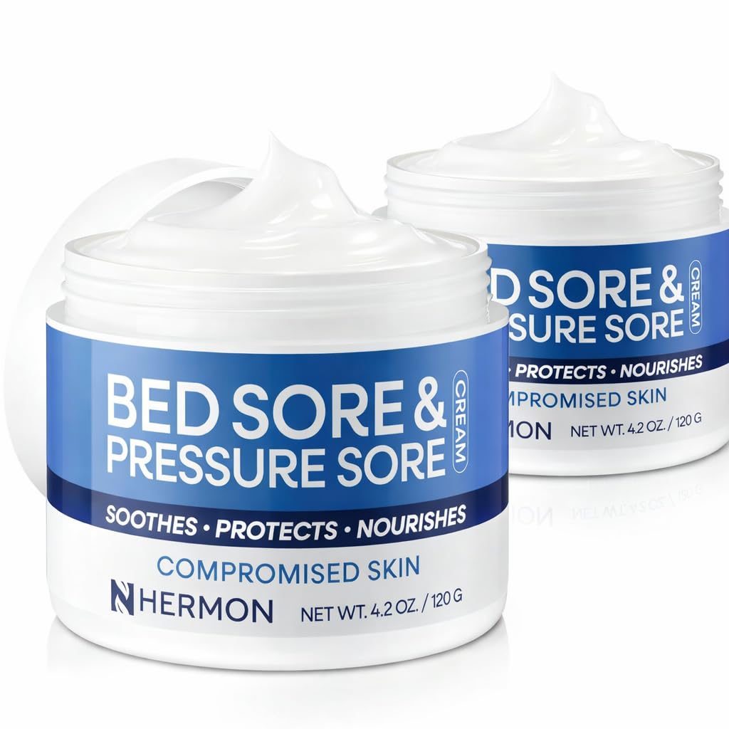 Hermon front jar showing product packaging and clear labeling for fast sore support