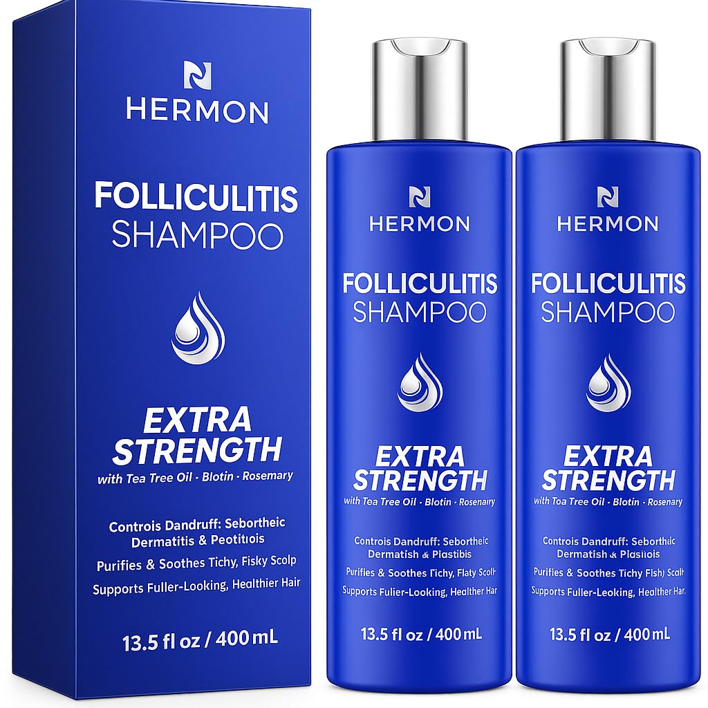 Hermon front packaging two-pack showing bottles and calming design promoting relief