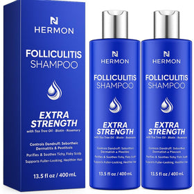 Hermon front packaging two-pack showing bottles and calming design promoting relief