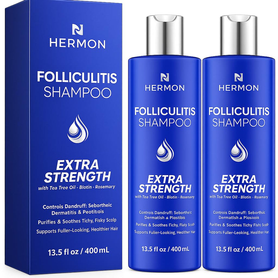 Hermon front packaging two-pack showing bottles and calming design promoting relief