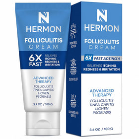 Hermon front packaging tube showing product and size benefits
