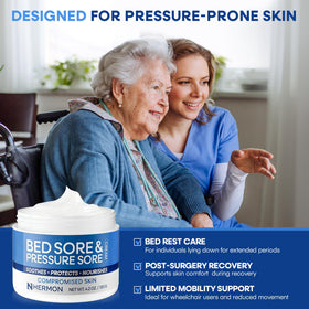 Hermon jar with dressing and supplies showing compatibility with wound care routines