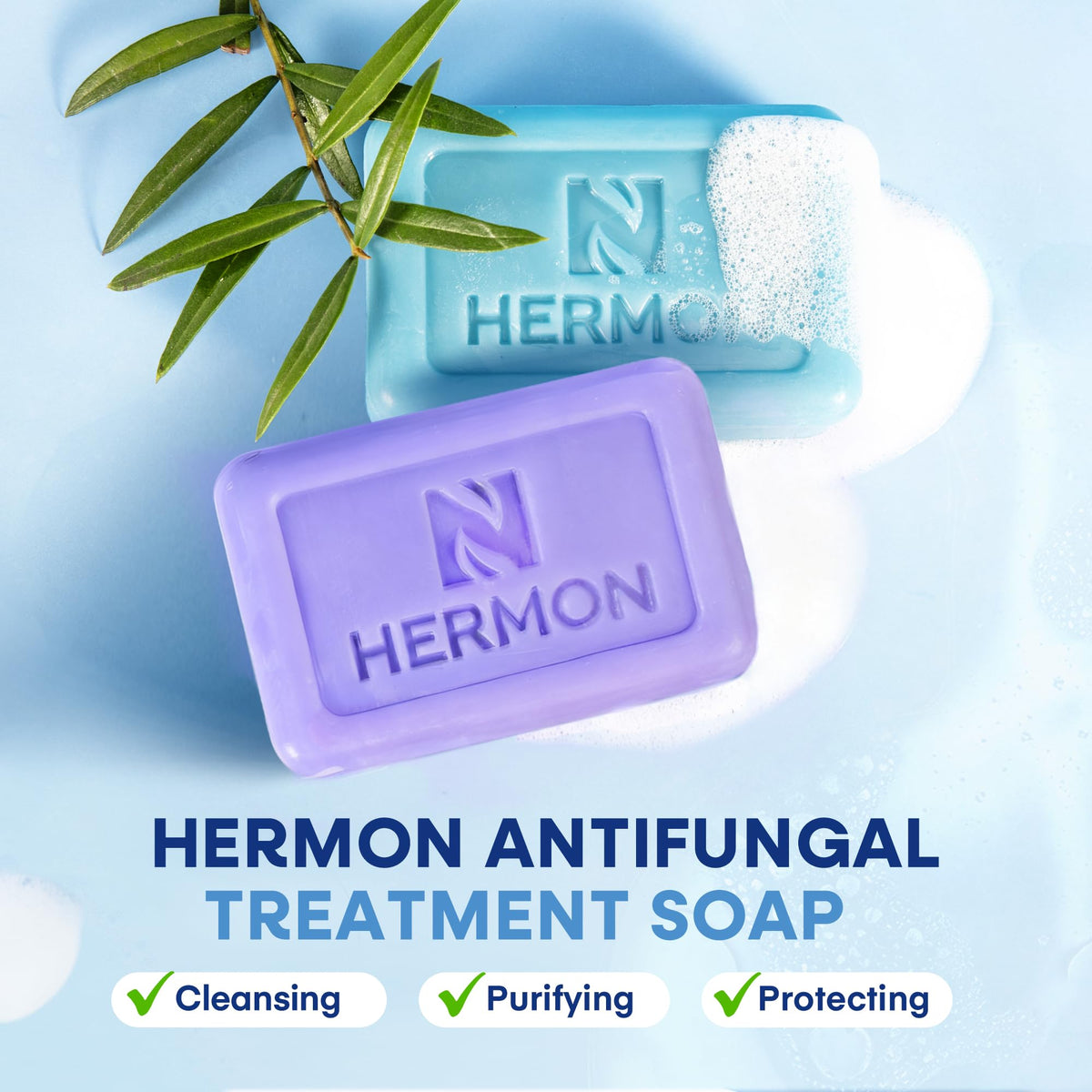 Hermon lavender variant label highlighting soothing scent benefit