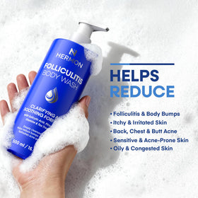 Hermon tea tree ingredient spotlight with leaves conveying refreshing, clarifying benefit