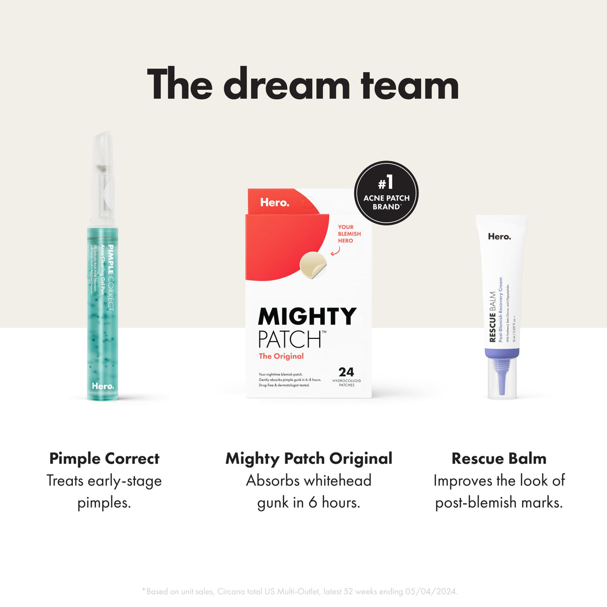 Hero Cosmetics Mighty Patch removed after use showing absorbed fluid and clearer skin benefit
