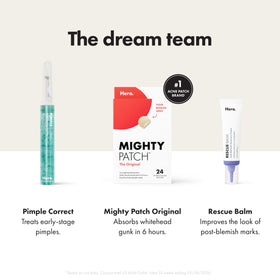 Hero Cosmetics Mighty Patch removed after use showing absorbed fluid and clearer skin benefit