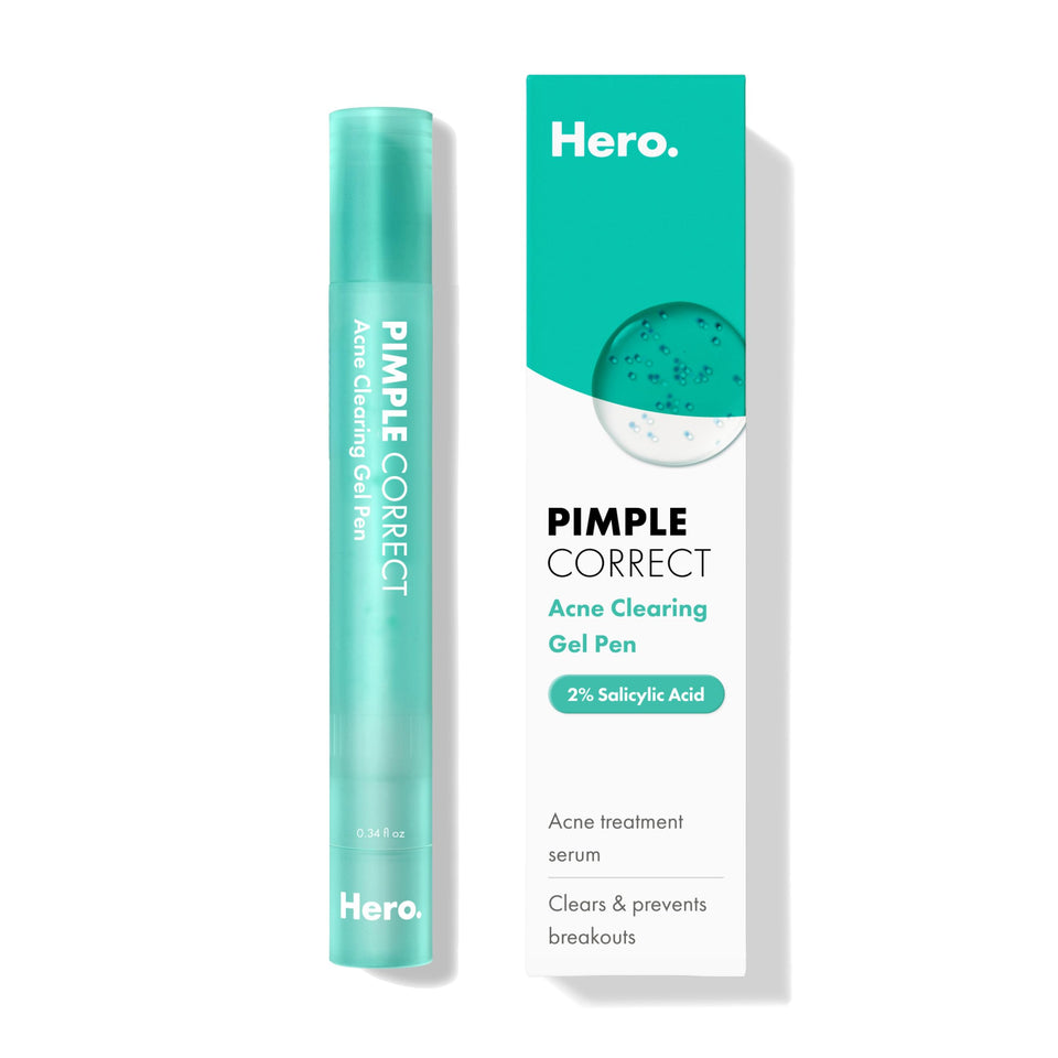 HERO COSMETICS pen front packaging showing compact travel size and brand