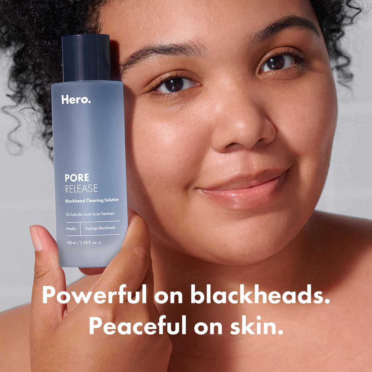 Hero Cosmetics close-up of the toner texture showing lightweight, water-like formula
