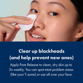 Hero Cosmetics toner soaked on cotton pad ready to treat blackheads and pores
