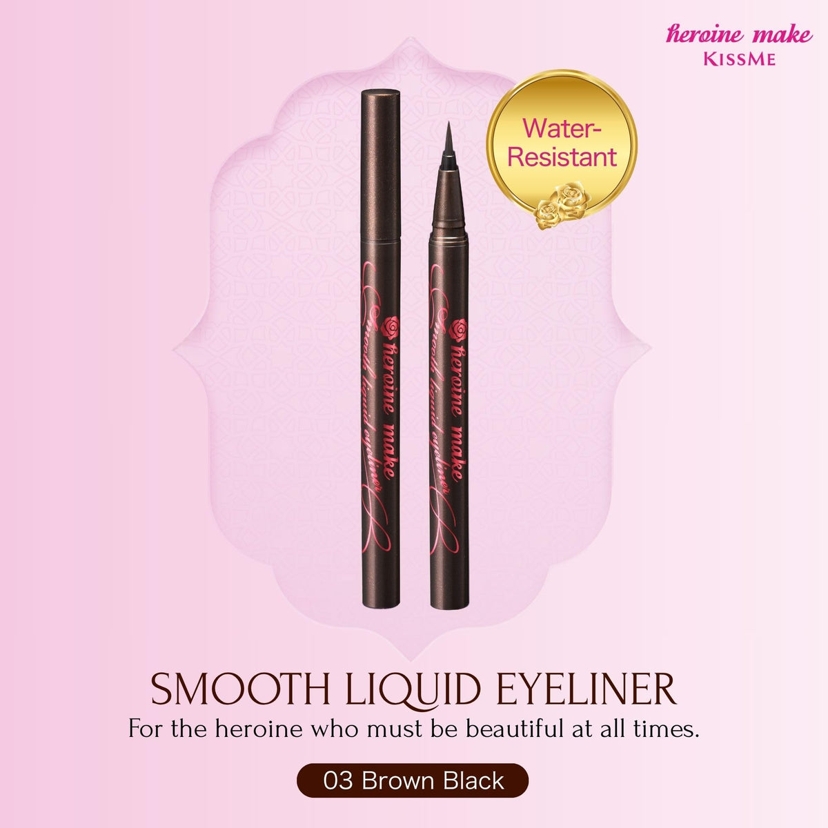 Heroine Make brush tip close-up for precise, hair-thin lines