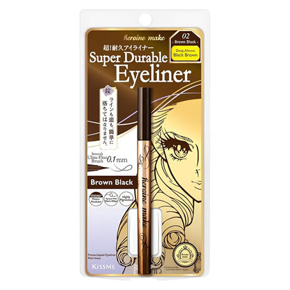 Heroine Make front packaging showing product and benefits for long wear