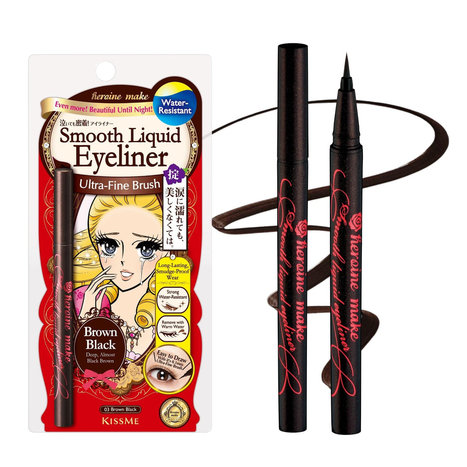 Heroine Make front packaging showing brown-black eyeliner pen and branding for clear identification