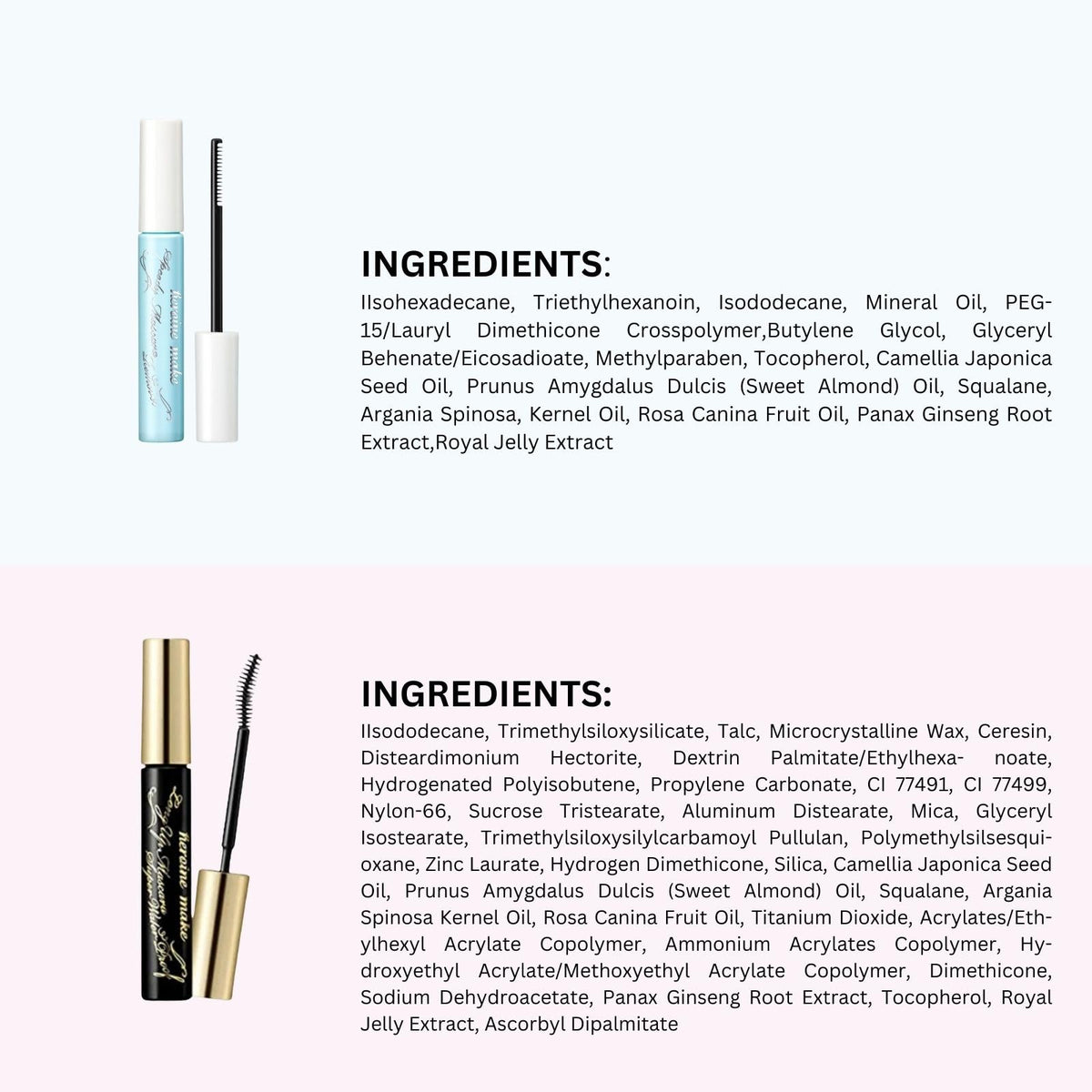 Heroine Make duo styled on vanity showing daily routine benefit