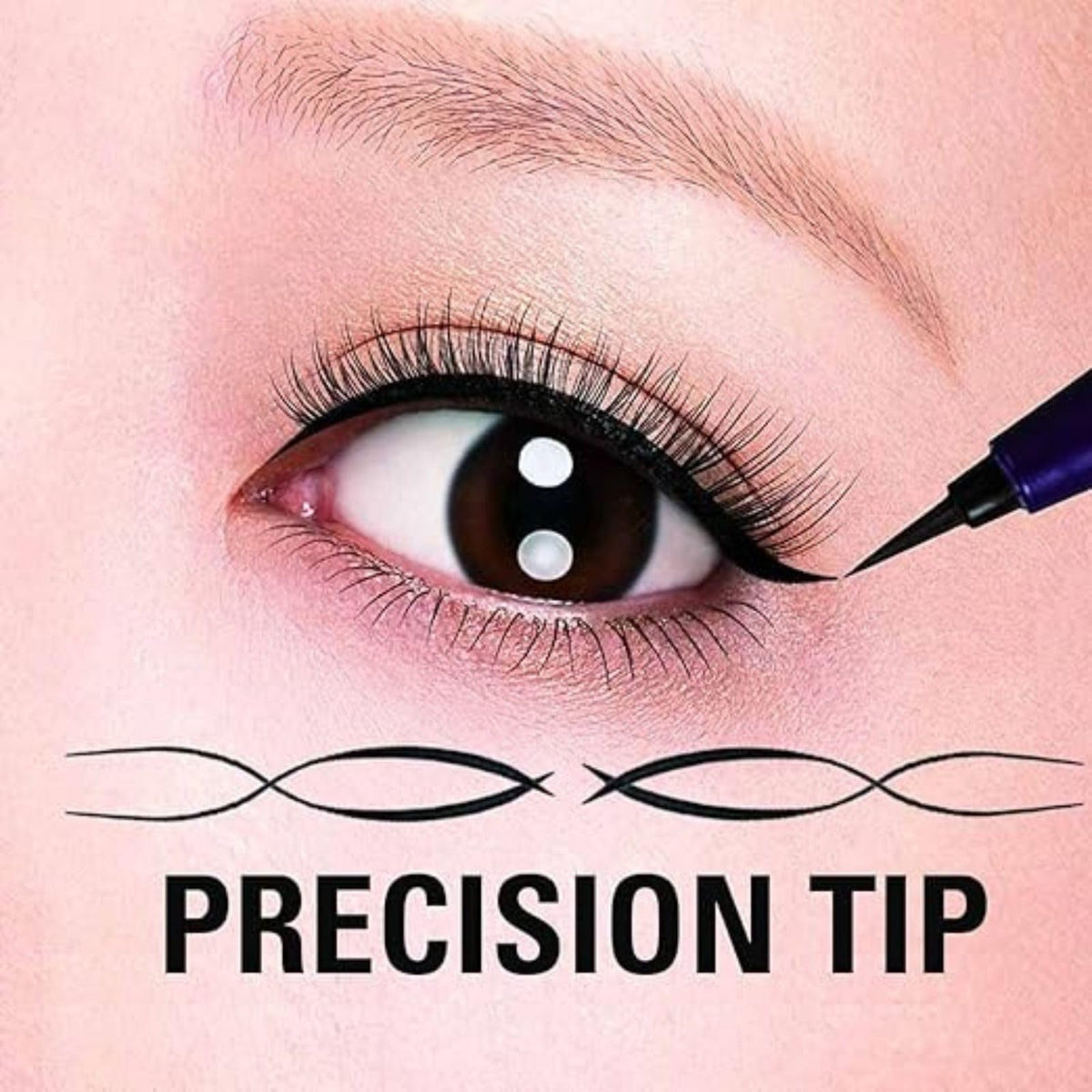 Heroine Make in-use applying winged liner for long-lasting definition