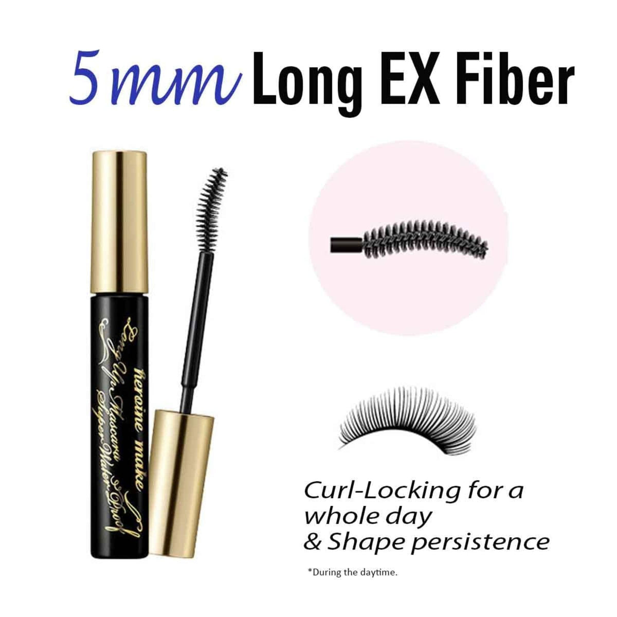 Heroine Make mascara applied on lashes for lifted volume