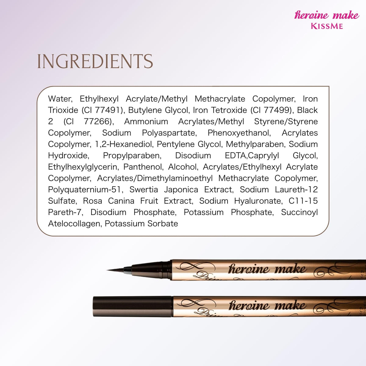 Heroine Make removal with warm water showing gentle, low-friction cleanup