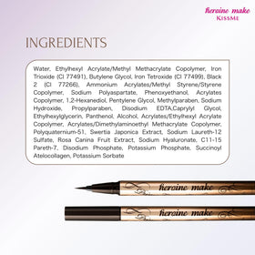 Heroine Make removal with warm water showing gentle, low-friction cleanup