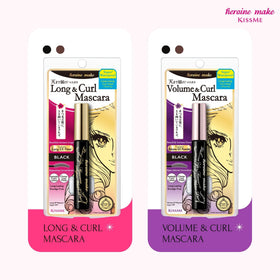 Heroine Make in bathroom scene demonstrating waterproof endurance benefit