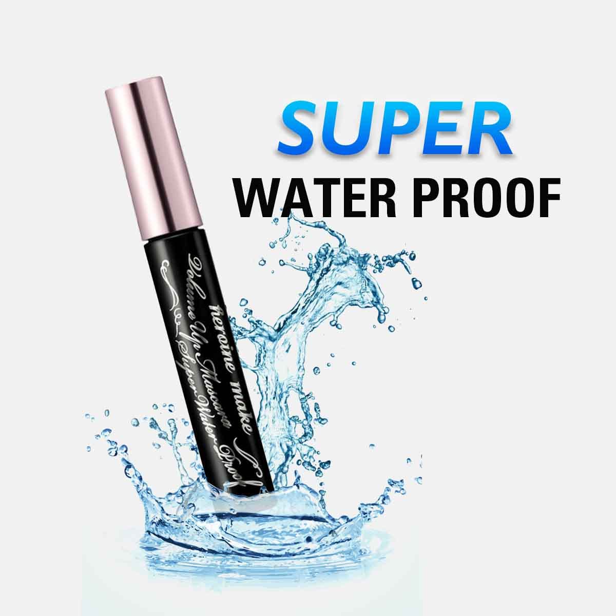 Heroine Make remover bottle label visible, gentle formula for sensitive eyes