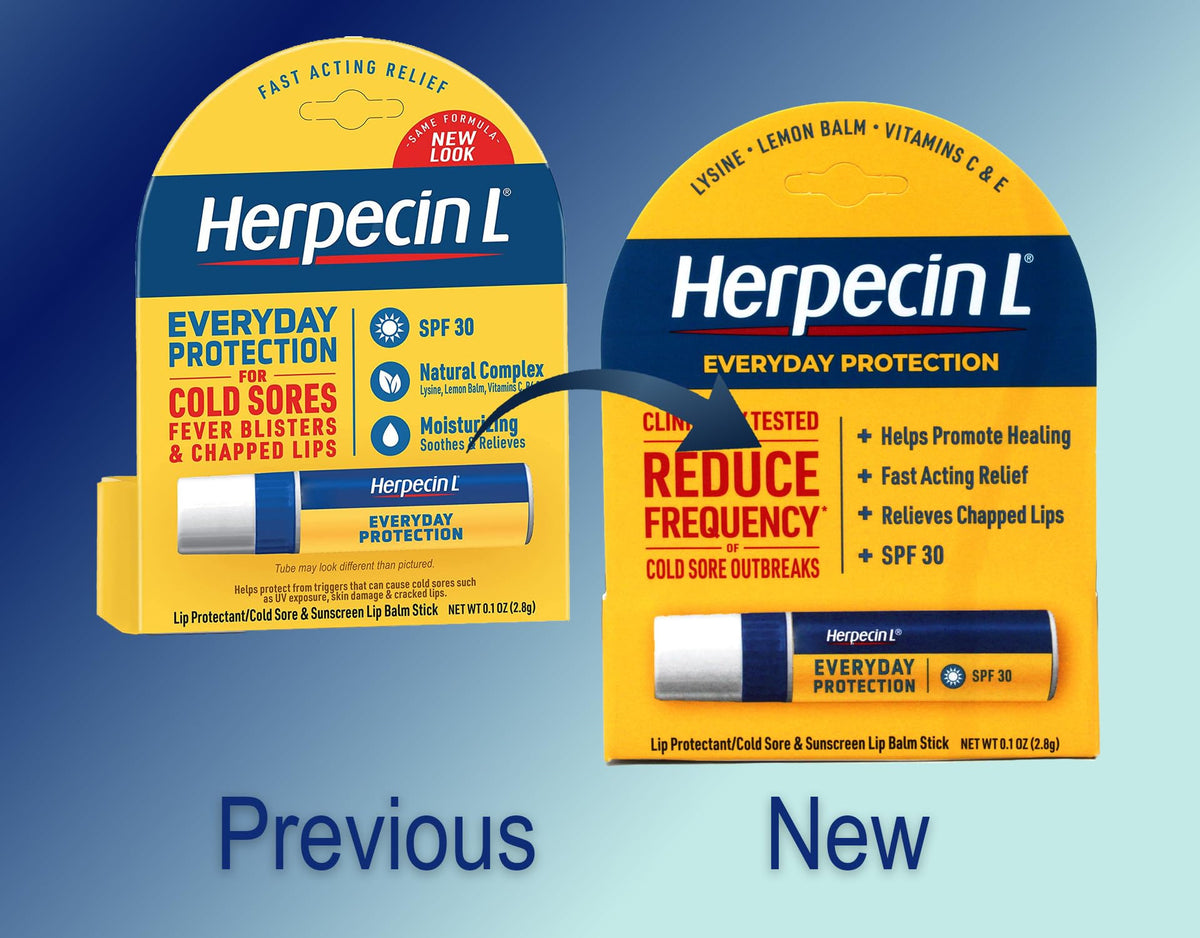 Herpecin-L stick in hand displaying compact size and portability benefit