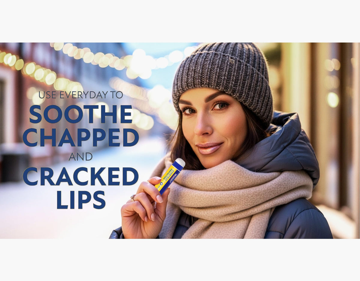 Herpecin-L near sunlight illustrating SPF 30 lip sun protection benefit