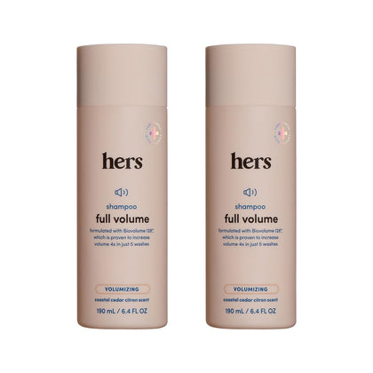 HIMS & HERS front packaging showing bottle and label for easy identification and confidence